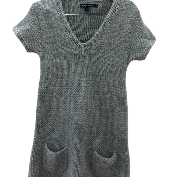 French Connection Gray Sweater Dress - Picture 1 of 3